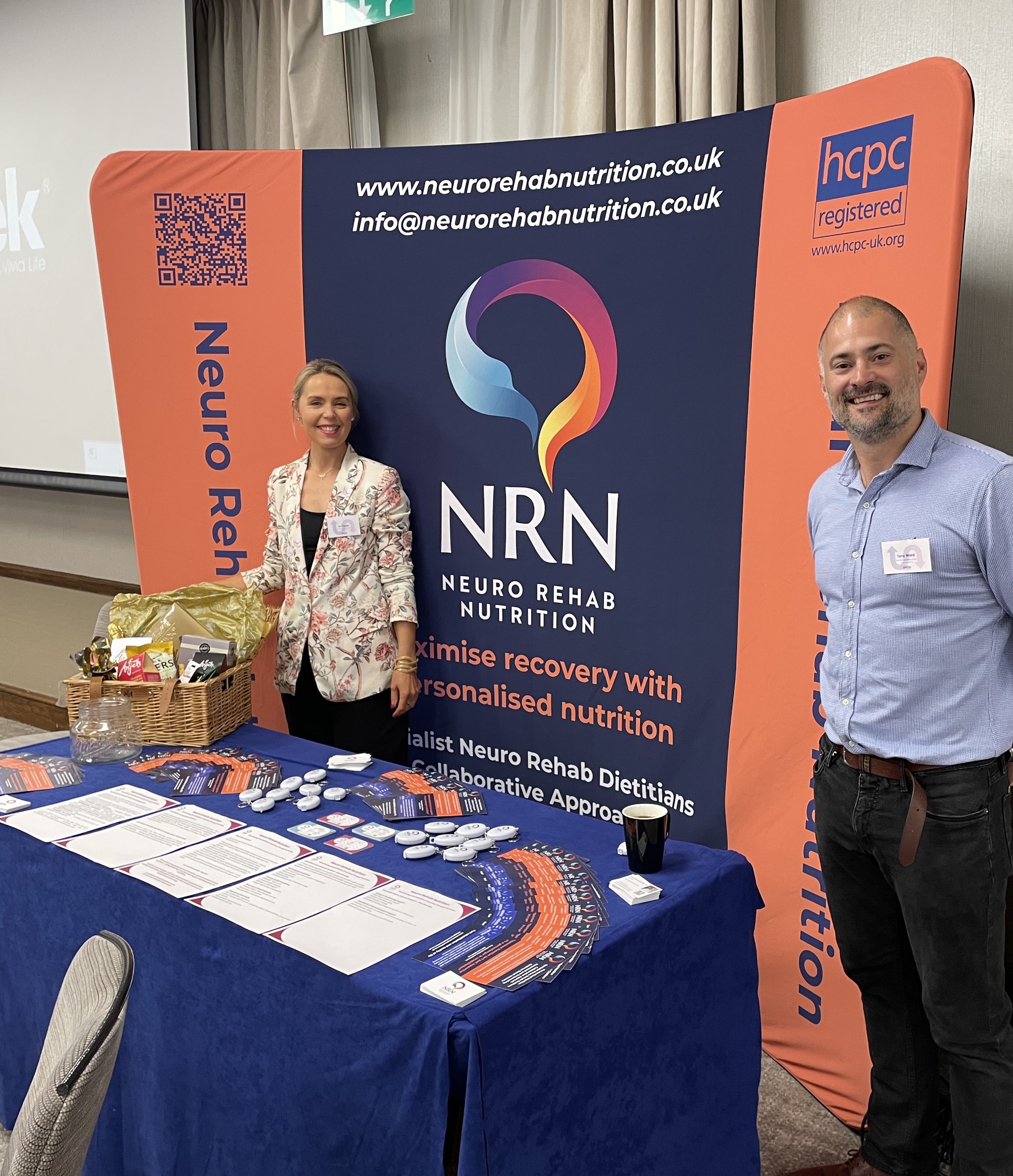 Some of the NRN team promote nutrition at a conference